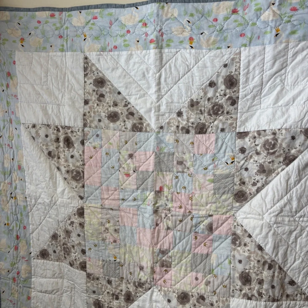 Hand Stitched Baby Quilt - Picture 7 of 12